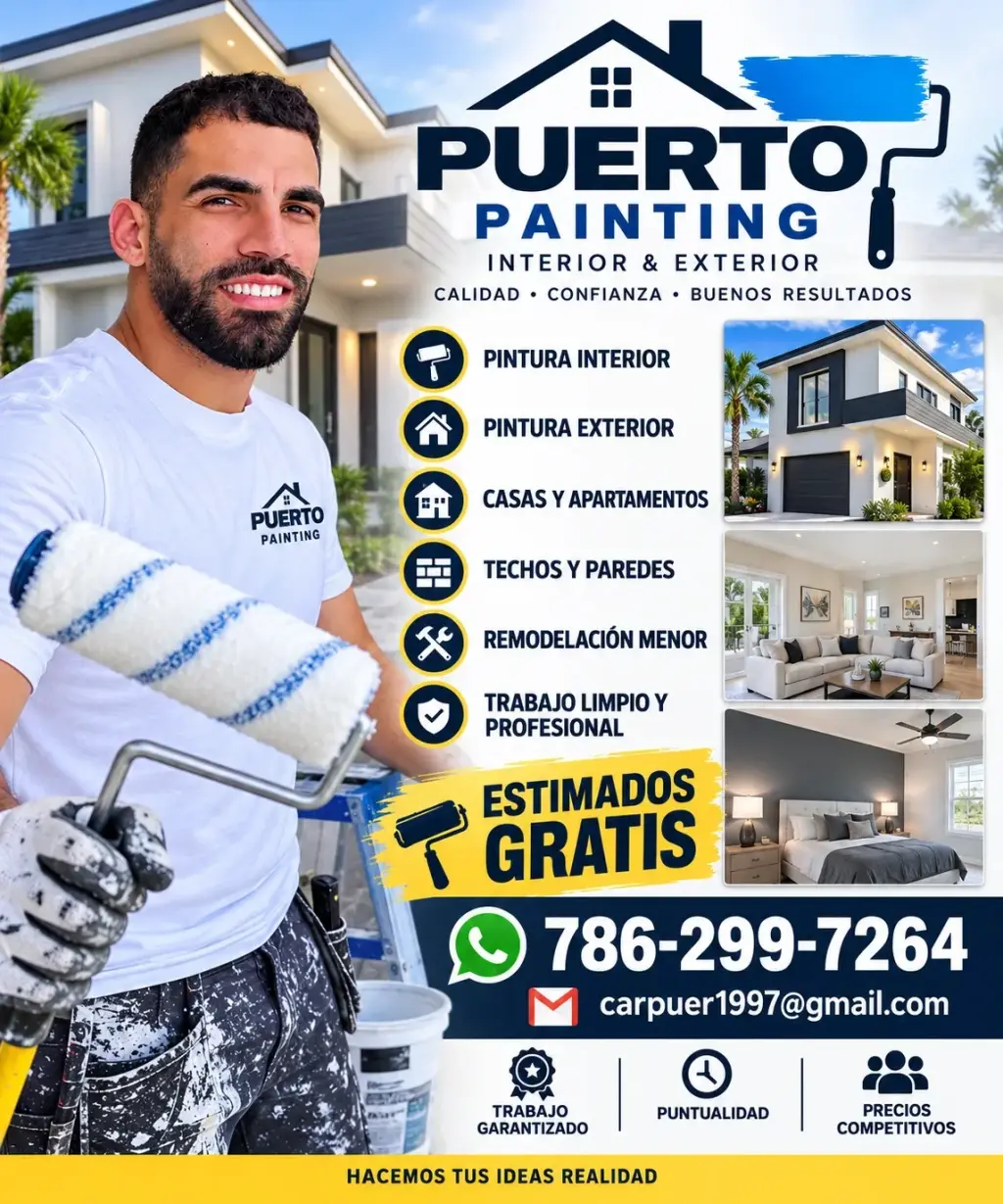 Servicios de Pintura Profesional - Interior y Exterior