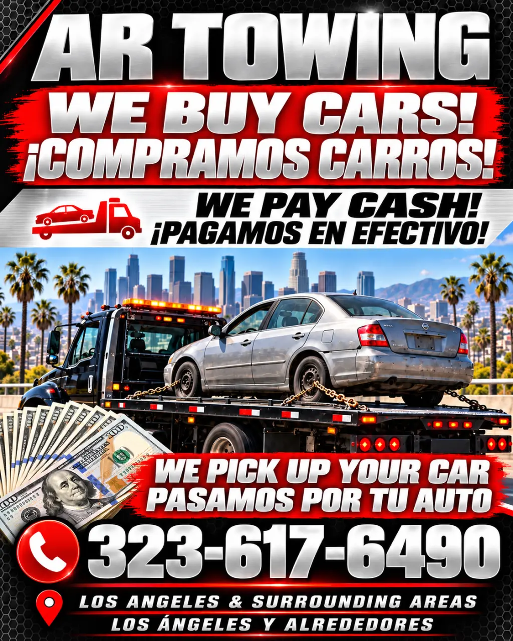 ¡Dinero en Efectivo por Autos - Servicios de Remolque Disponibles!