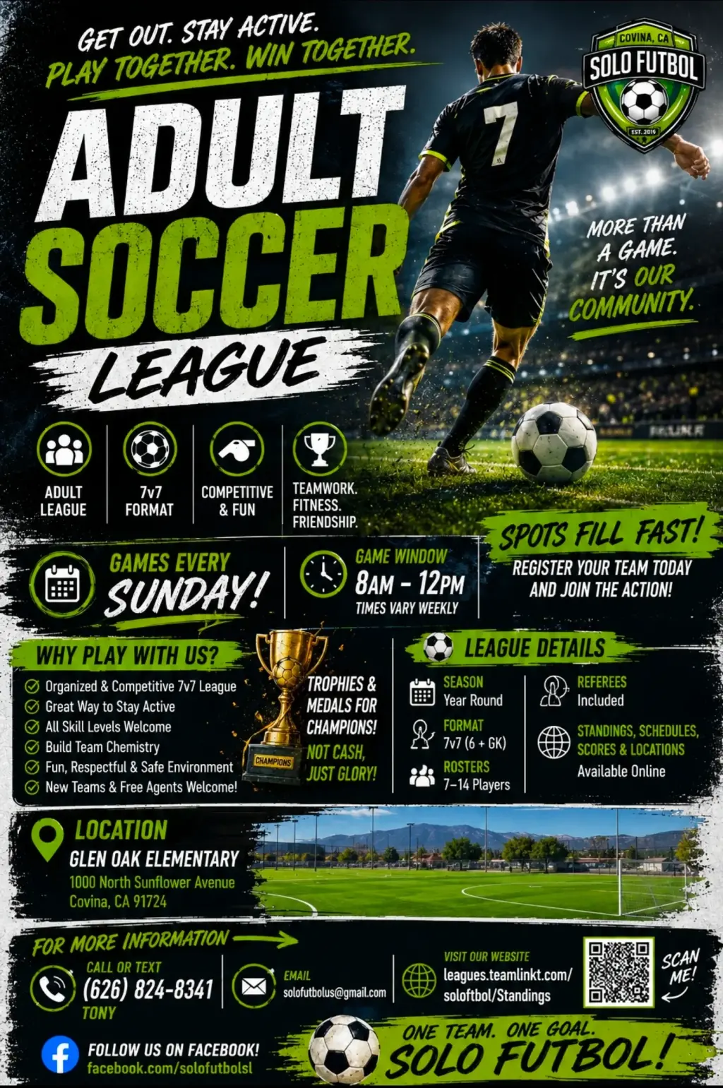 ¡Únete a Nuestra Liga de Fútbol para Adultos - Juega y Compite!