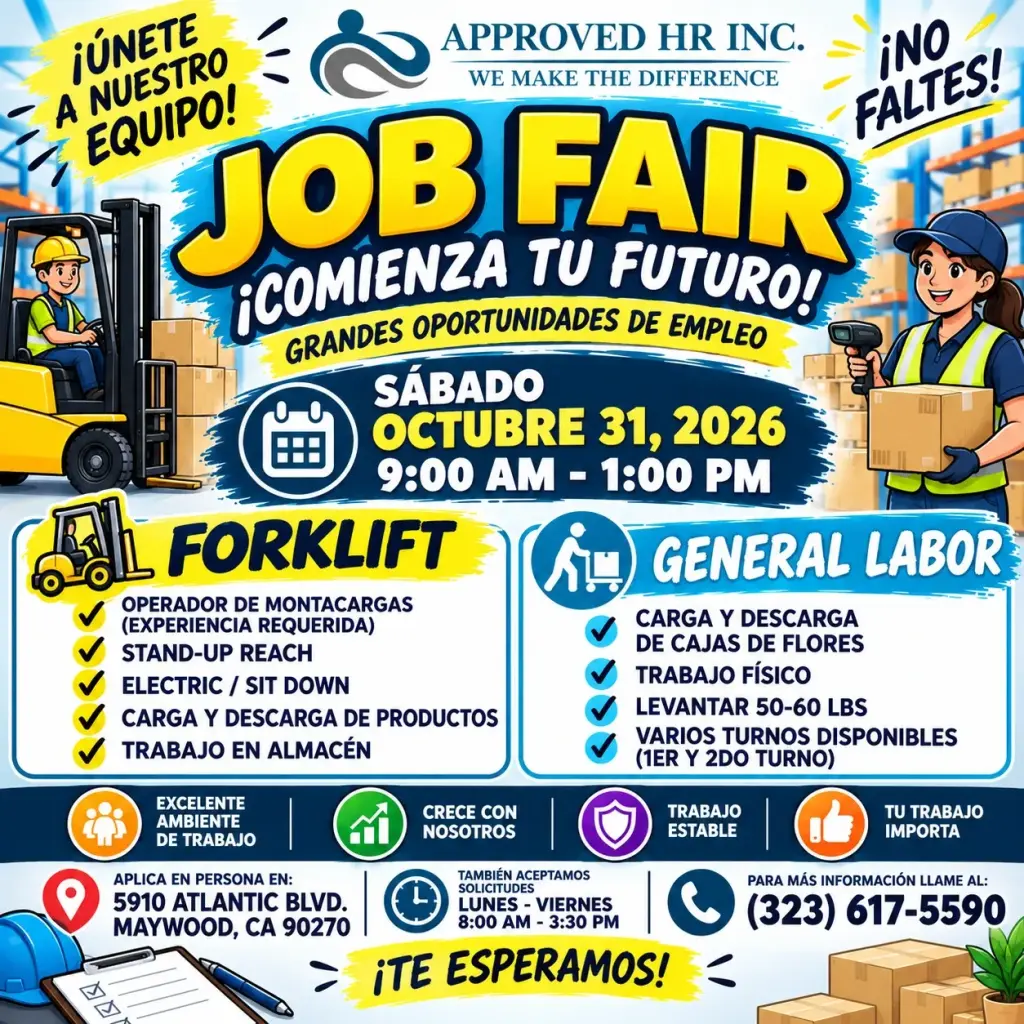 Feria de Empleo - ¡Grandes Oportunidades Laborales!
