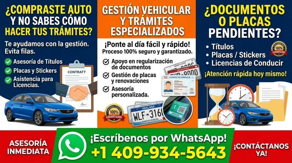 servicios gestoria DMV,,, LICENCIA DE CONDUCIR, TITULOS, PLACAS, STIKER
