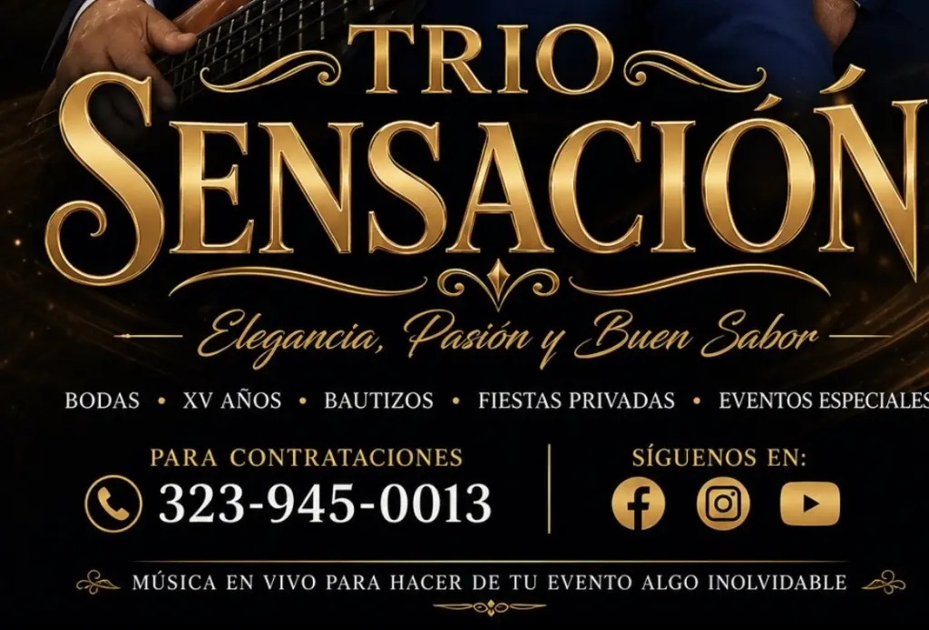 Trío Musical en Vivo para Eventos - Trio Sensación