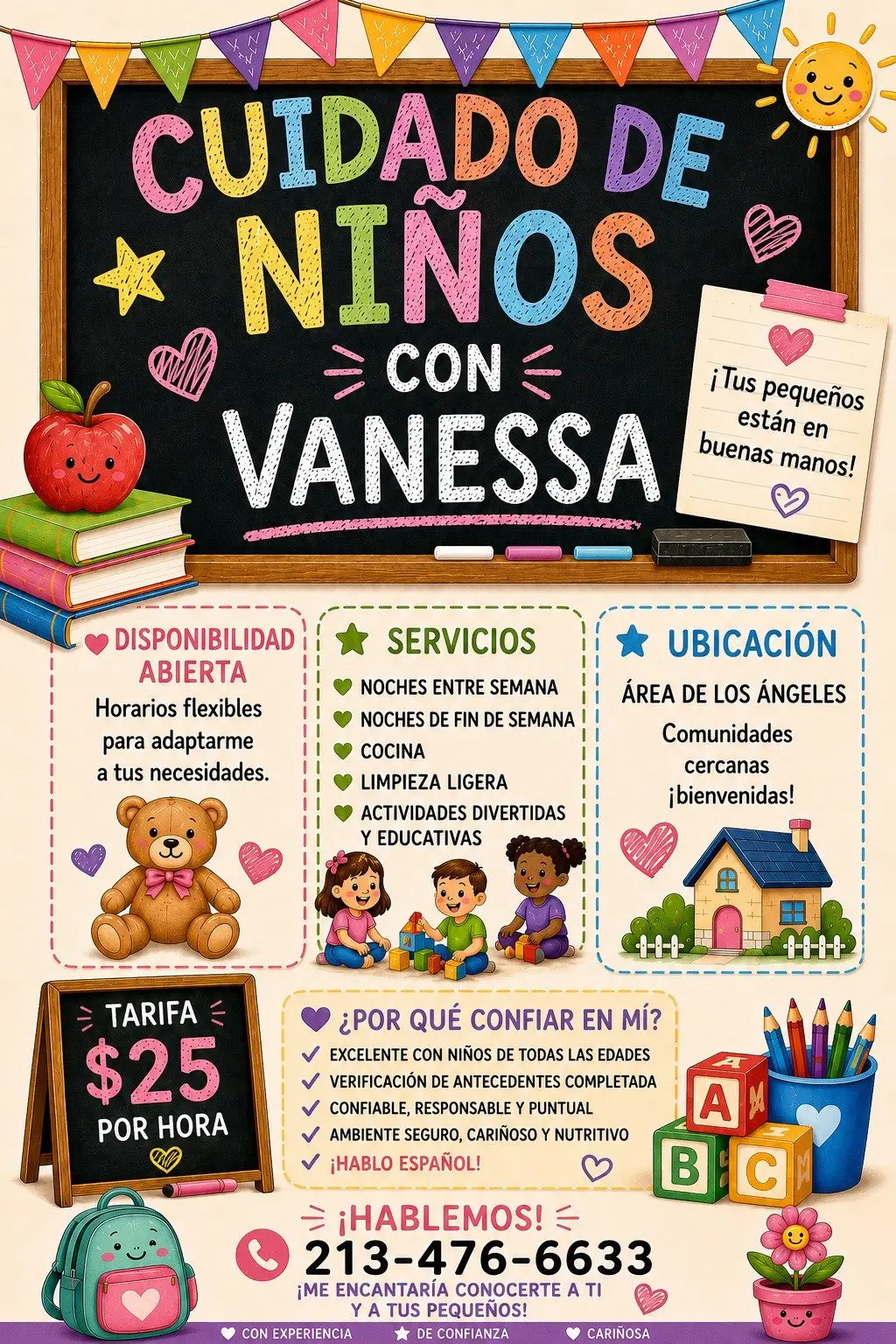 Servicios de Cuidado de Niños con Vanessa