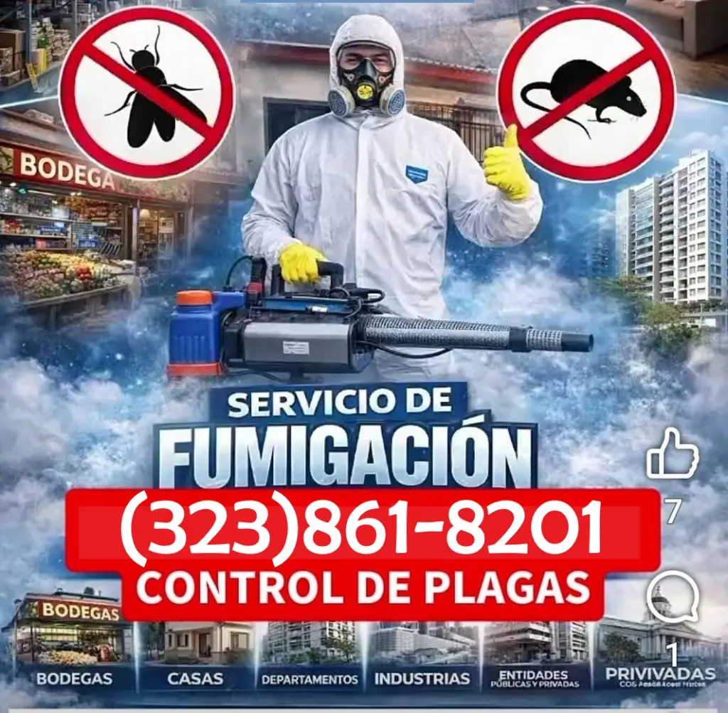 FUMIGACIONES CERCA DE USTED 24/7.-