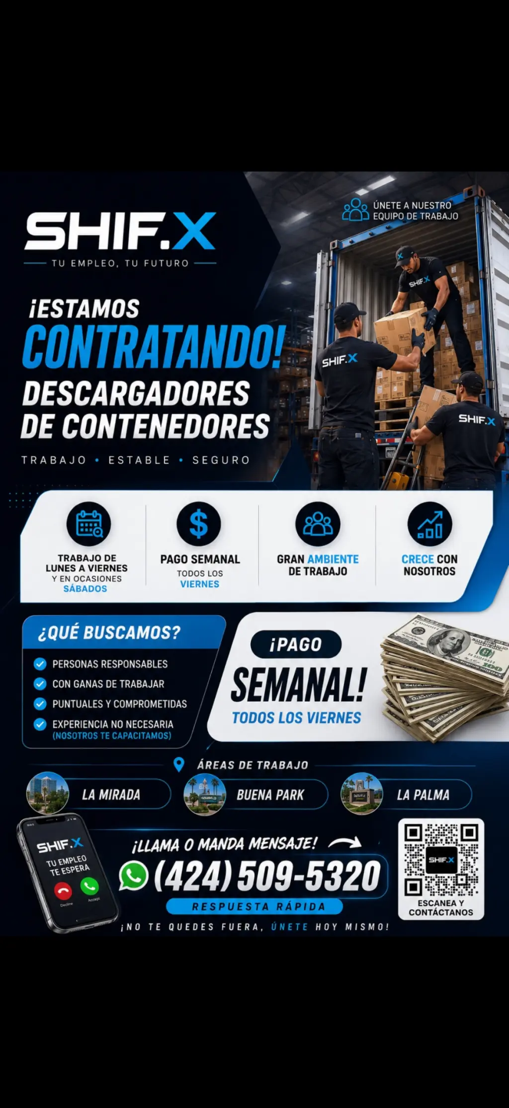 Decarga de Contenedores