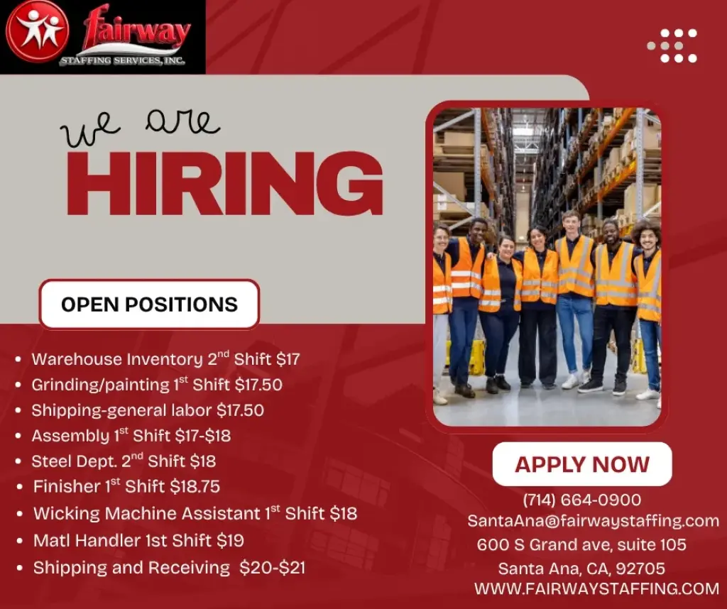 🚨 NOW HIRING! 🚨