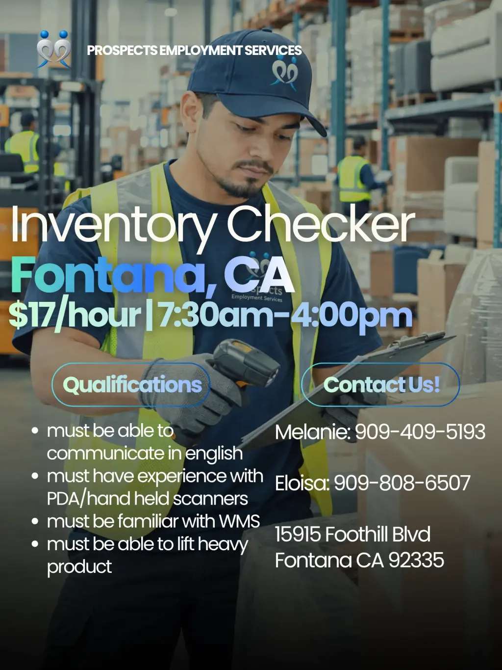 Trabajo de Inventorio en Fontana