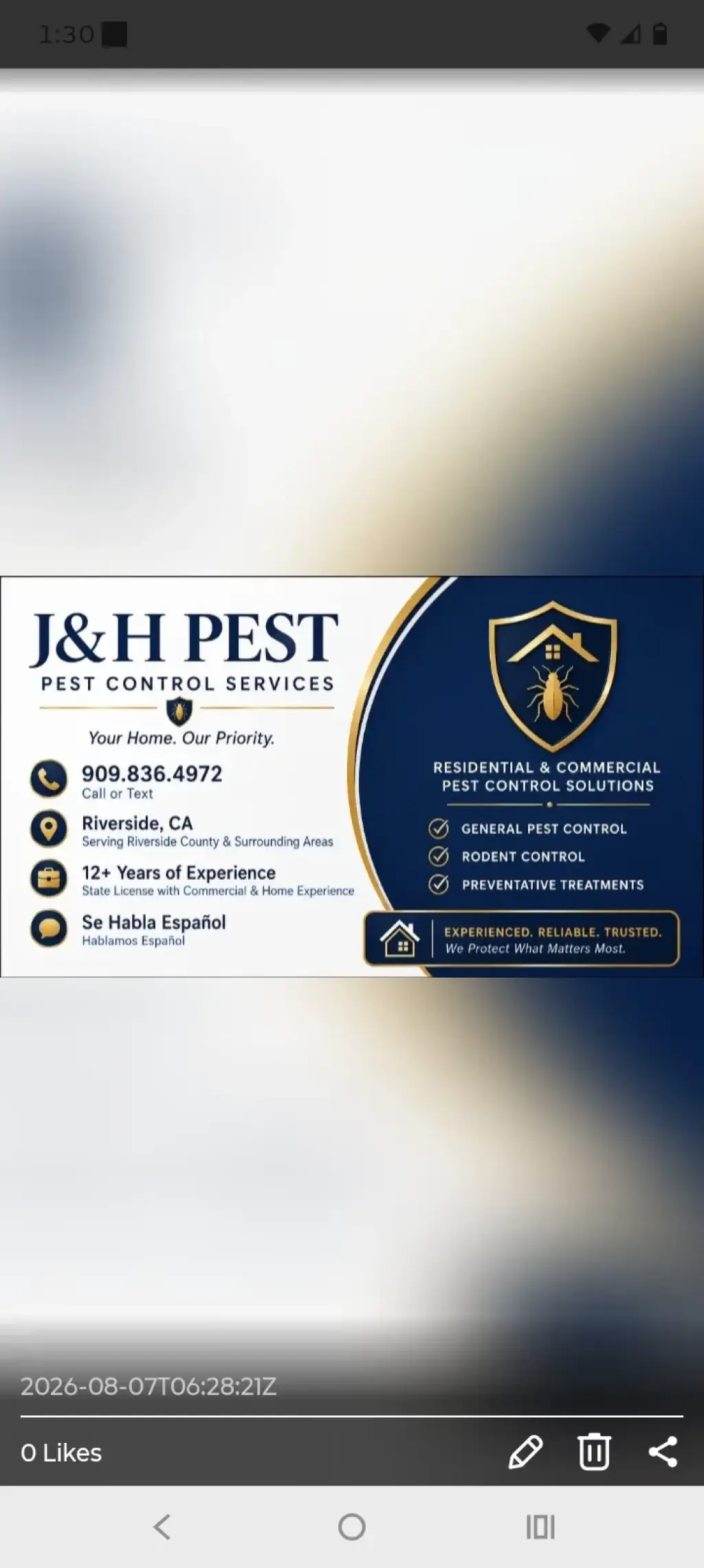 Servicios Profesionales de Control de Plagas