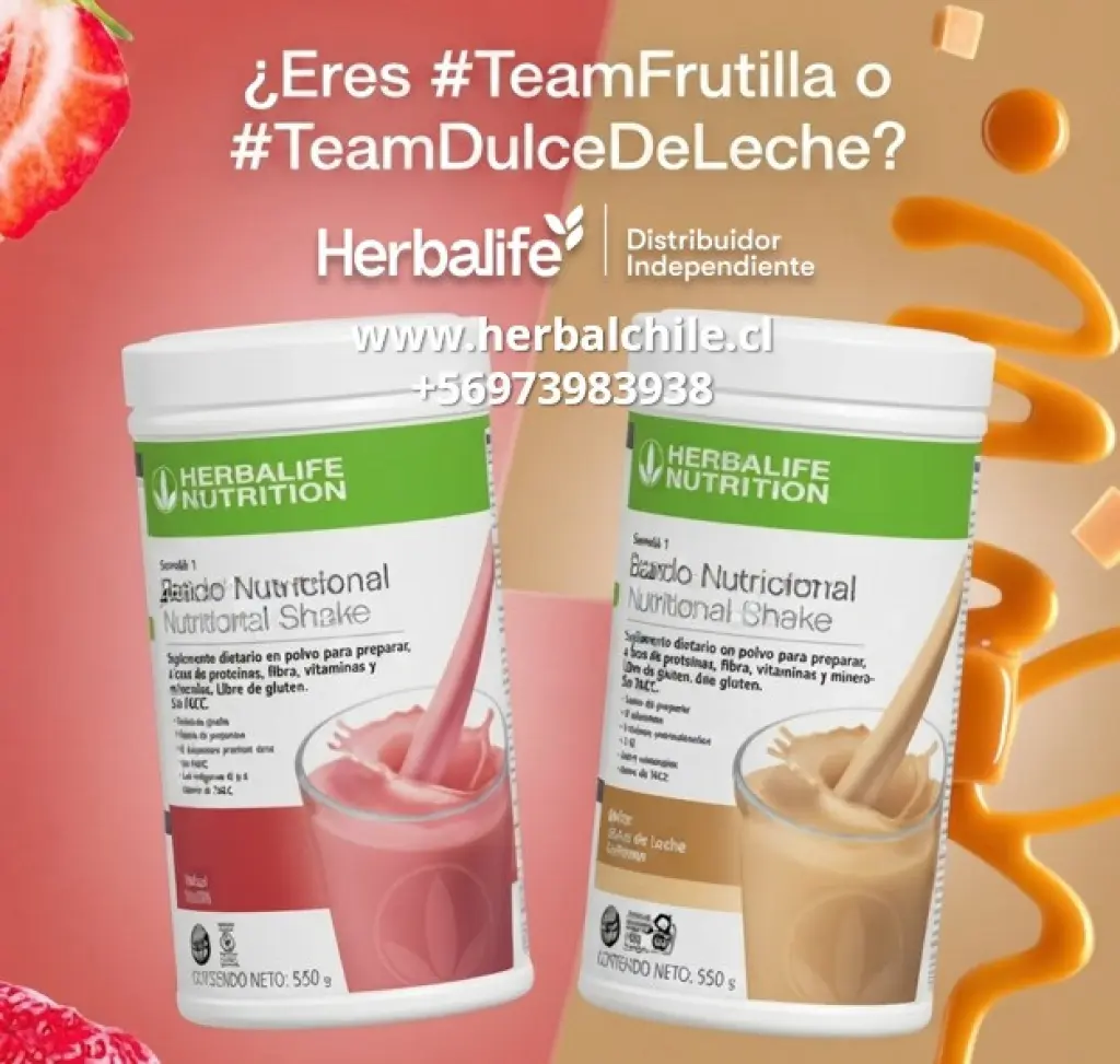 Batido Nutricional Herbalife - Frutilla y Dulce de Leche