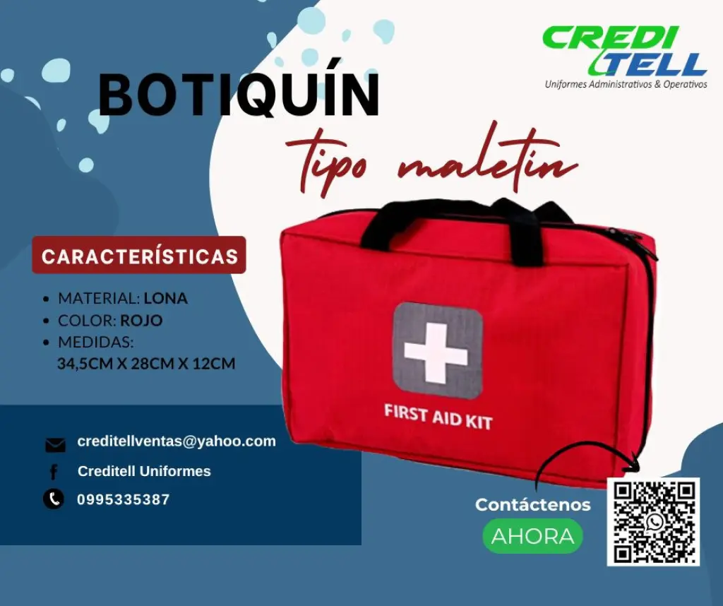 Botiquin tipo maleta de buena calidad