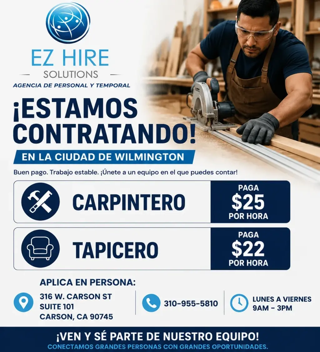 🔨 Carpintero – ¡Estamos Contratando!