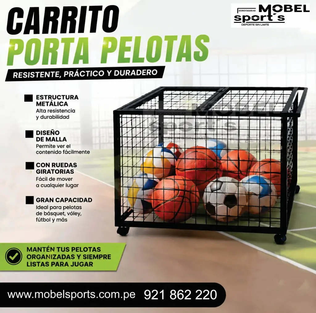 Carrito Duradero para Pelotas Deportivas