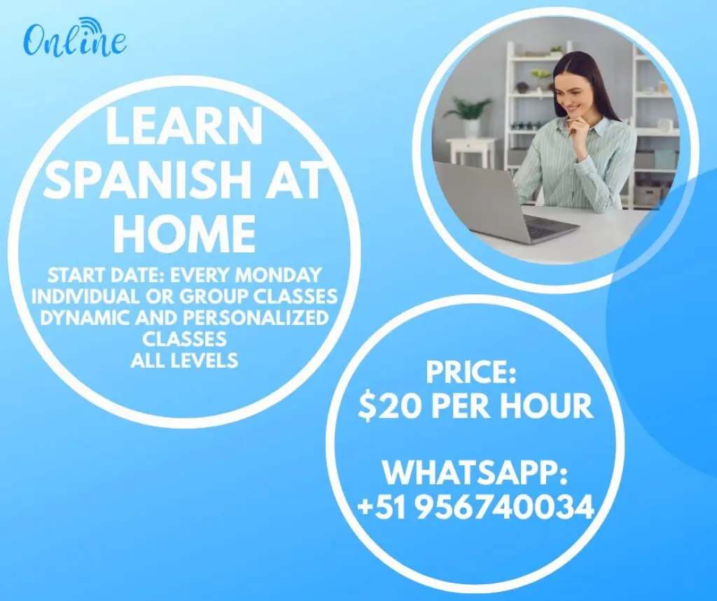 Native Spanish Tutor from Peru - Online - $ 20/hr