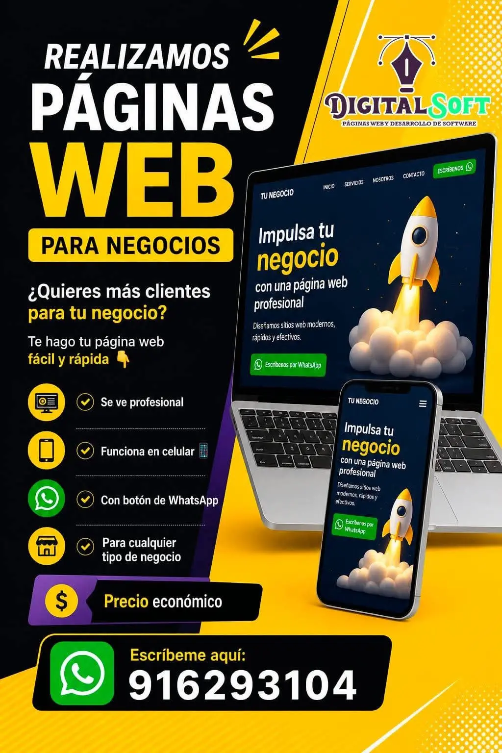 Realizamos páginas web para negocios