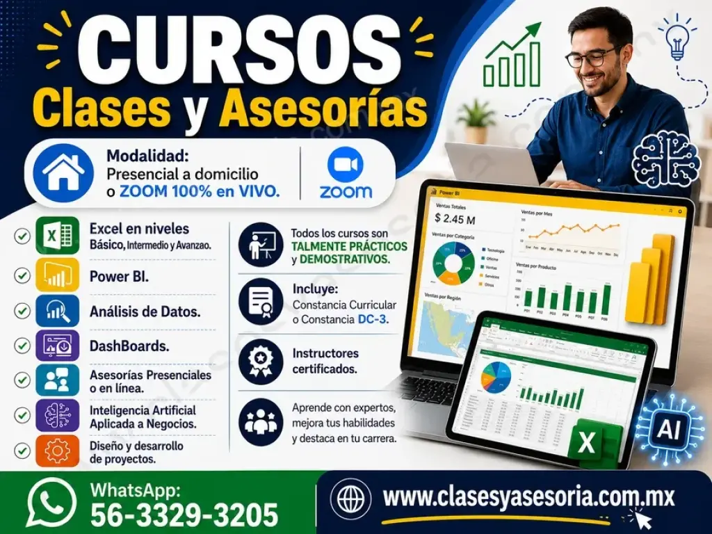 Curso de EXCEL a domicilio