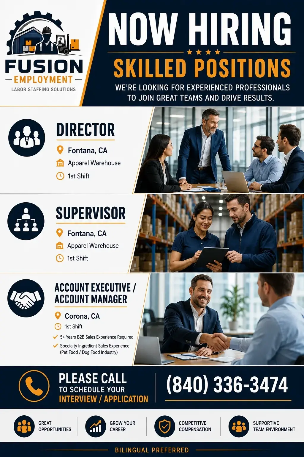Warehouse Director and Supervisor - Direct Hire