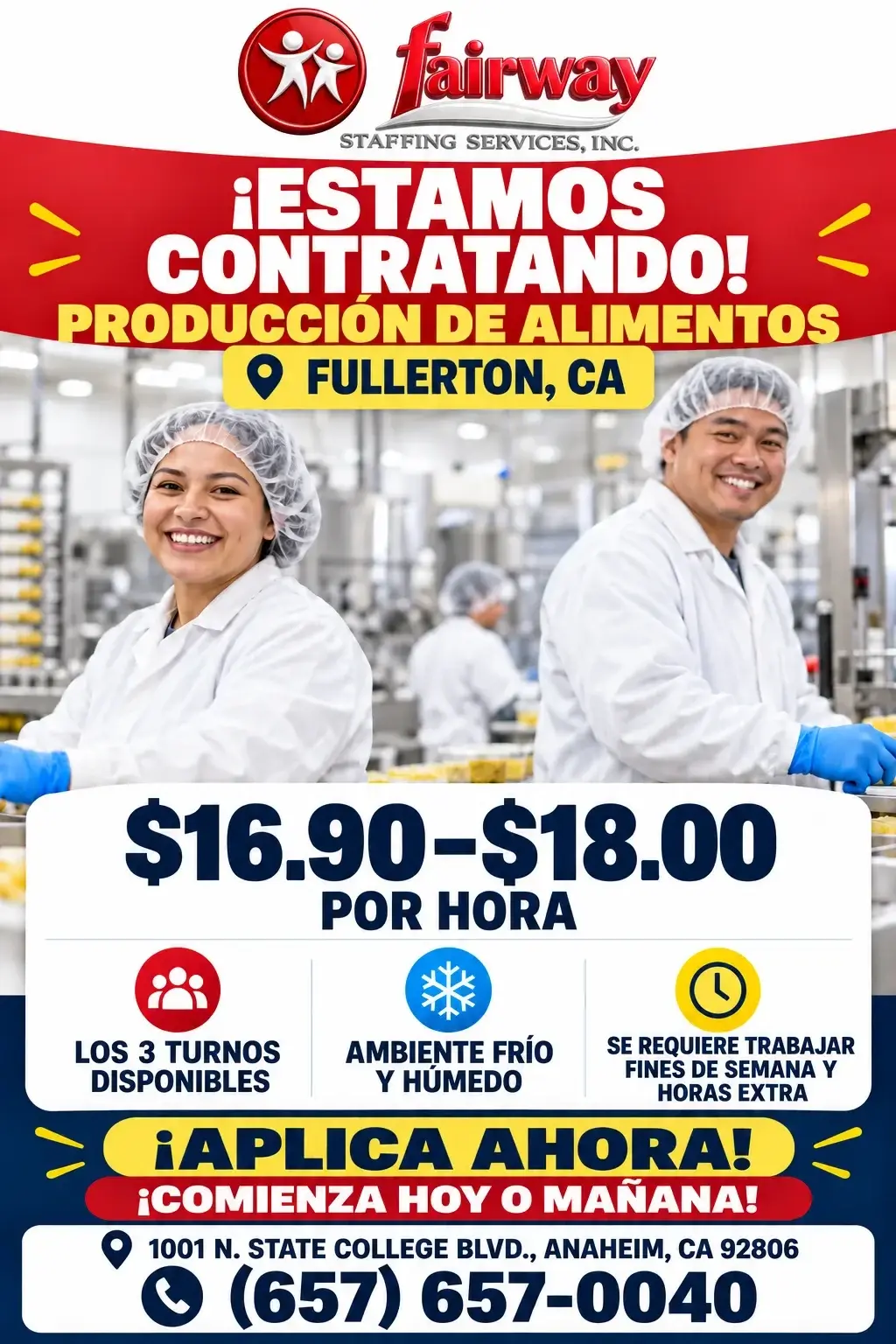 TRABAJA FULL TIME Y HORAS EXTRAS!