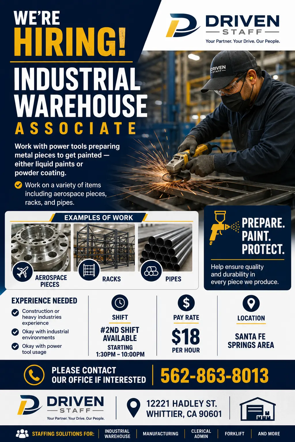 Warehouse Associate: Metal Works