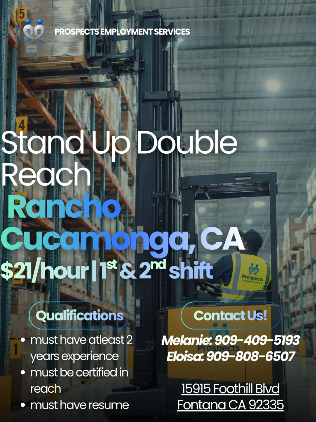 STAND UP REACH EN RANCHO CUCAMONGA