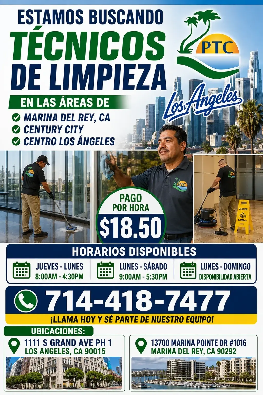Trabajo de mantenimiento y LImpieza