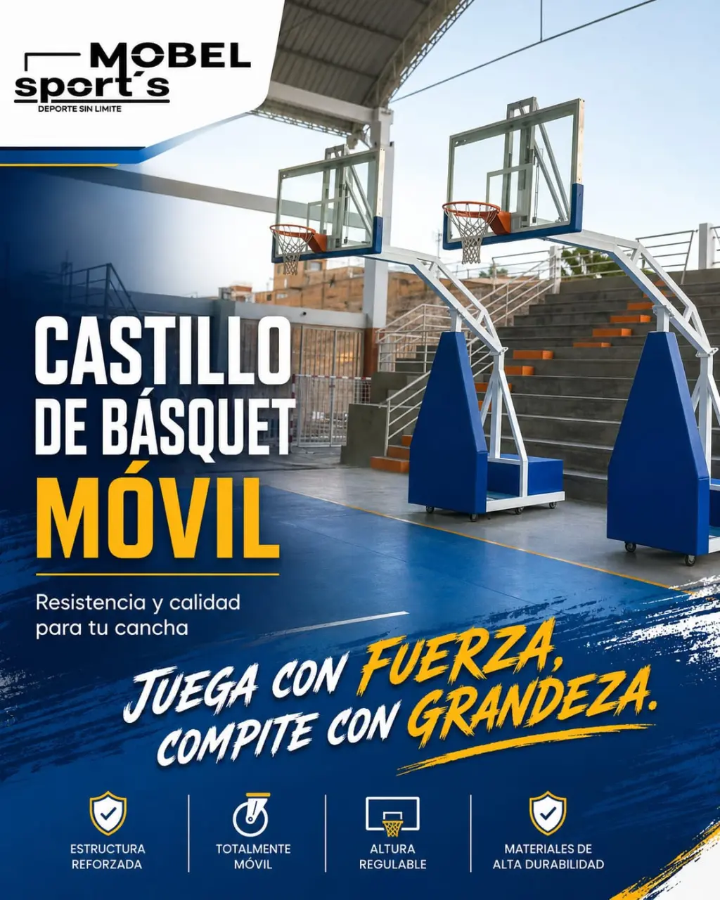 Tablero de baloncesto movil / Mobel Sports