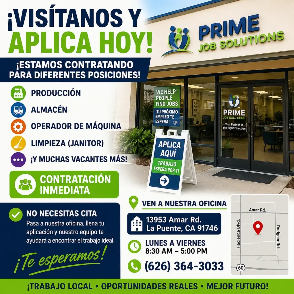 💼 ¿BUSCAS EMPLEO? ¡TENEMOS VACANTES DISPONIBLES!