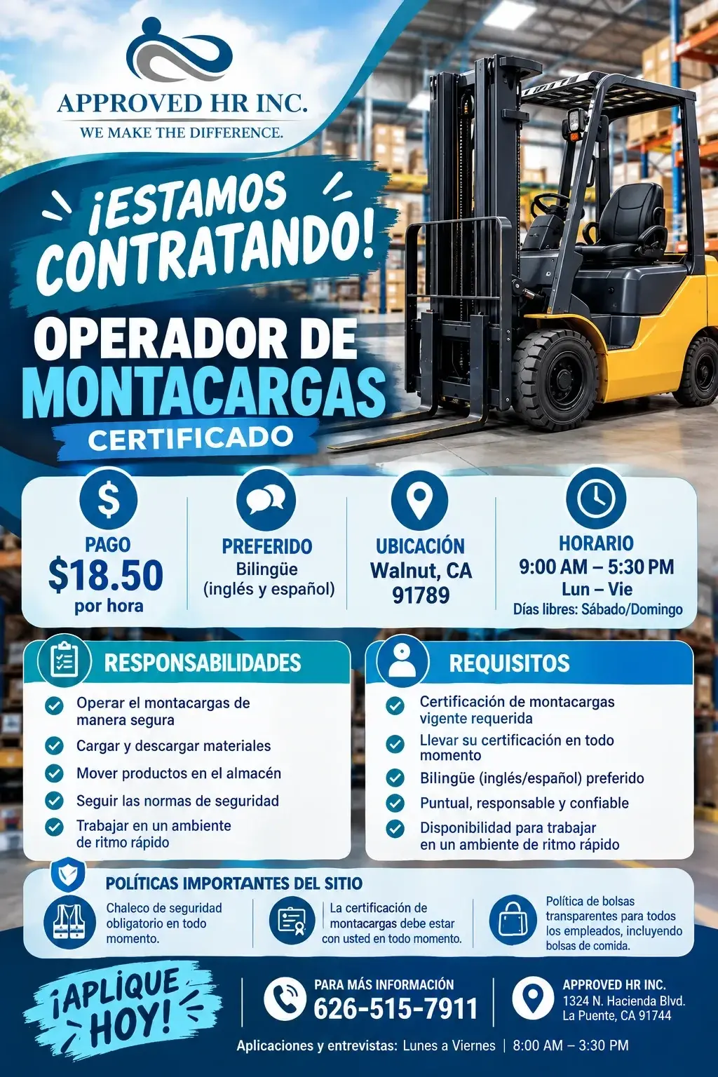 OPERDAORES DE MONTECARGAS