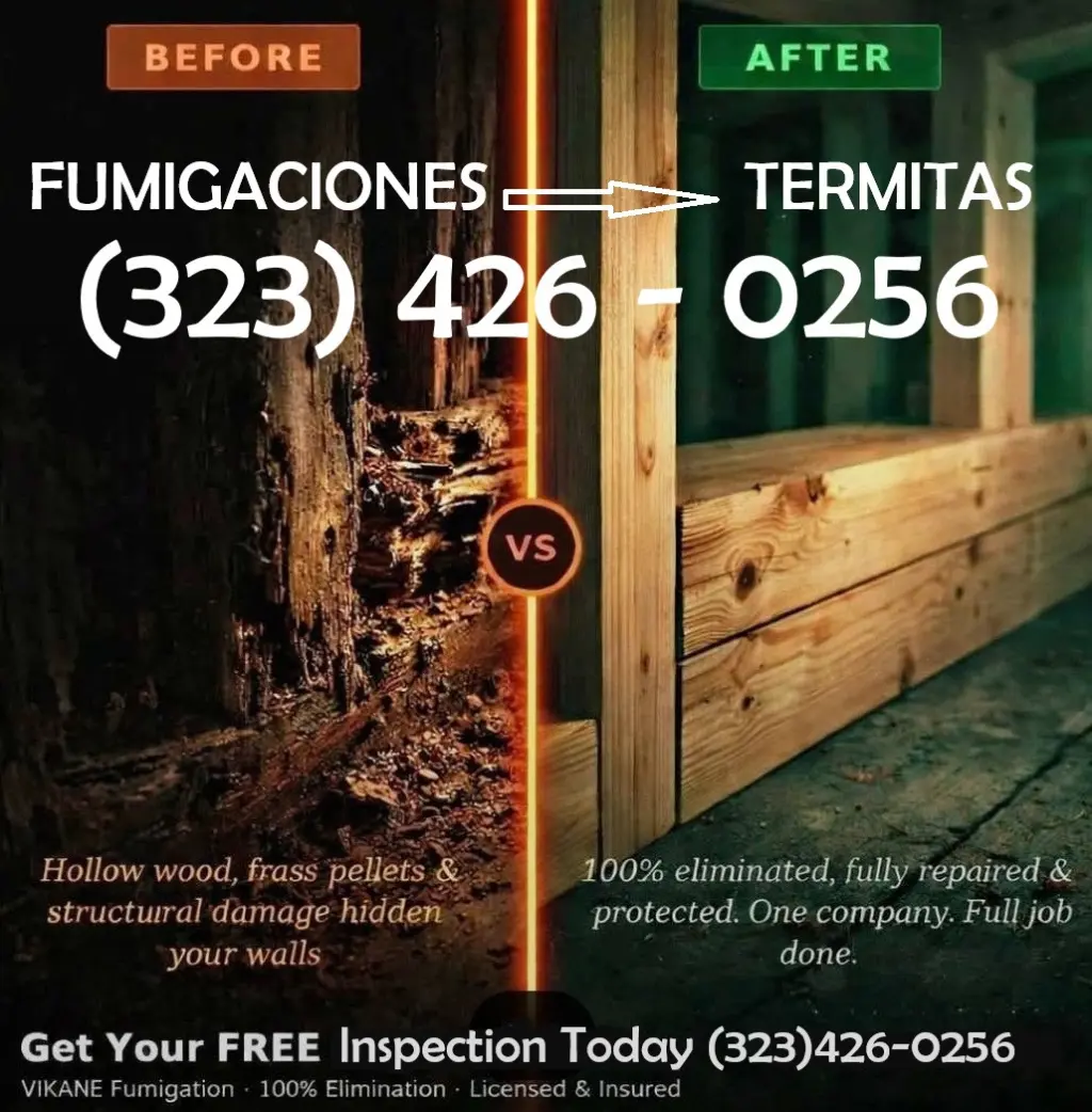 FUMIGACIONES - INSPECCIONES TERMITAS LOS ANGELES