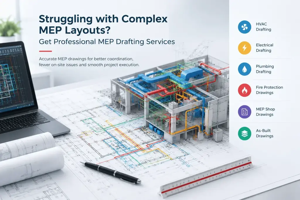 Struggling with Complex MEP Layouts? Get Professional MEP Drafting Services
