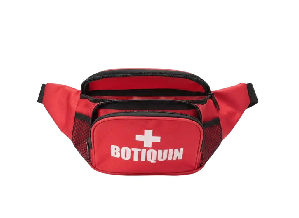 Bolso botiquín tipo canguro para primeros auxilios