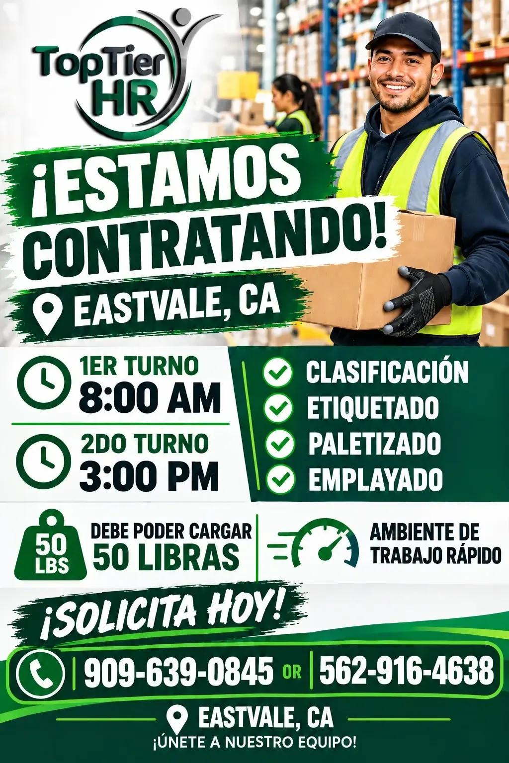 TRABAJO DE BODEGA EN EASTVALE