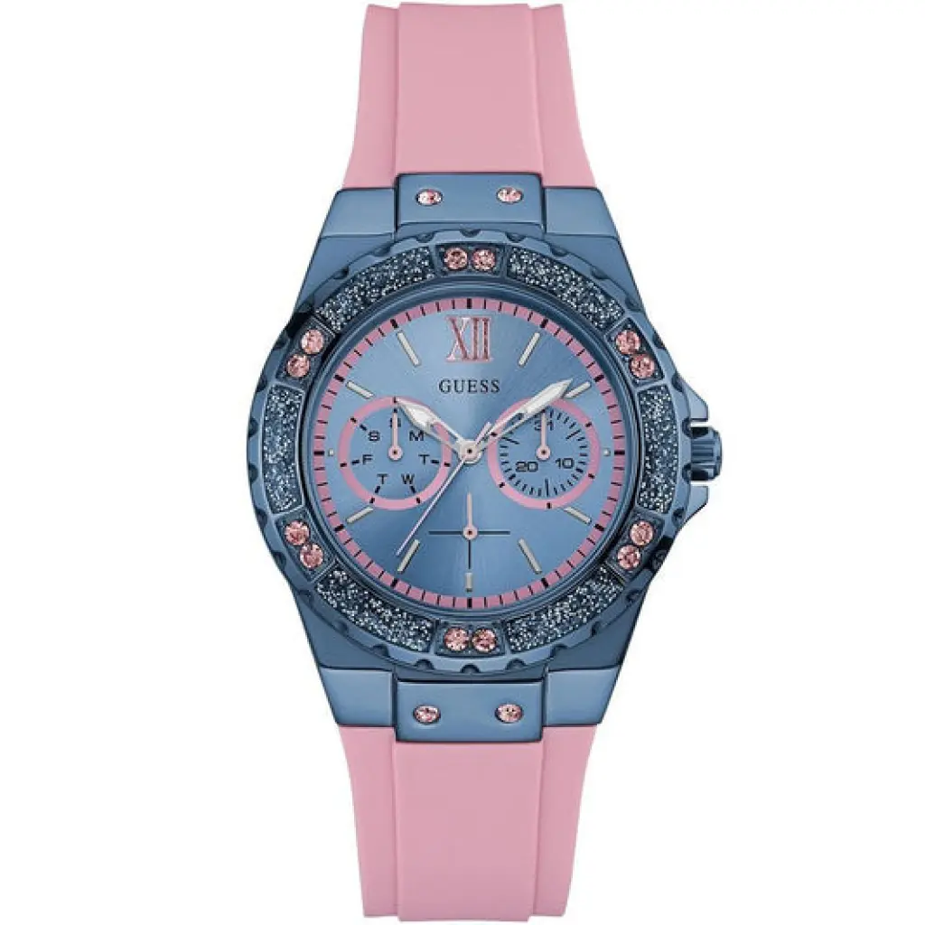 Reloj Guess W0775L5 Limelight Crystals rosa para mujer