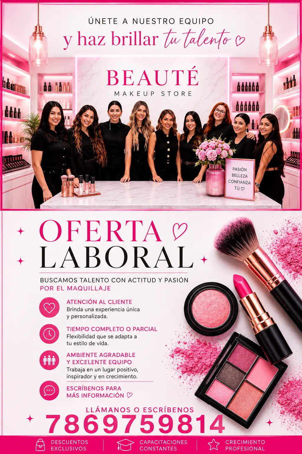 Únete a Nuestro Equipo de Maquillaje - ¡Oportunidad Laboral Emocionante!