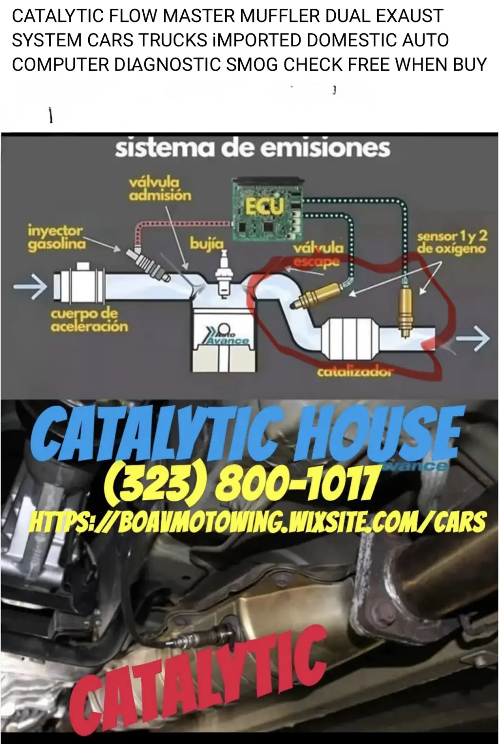 Sistema de Escape Doble Catalítico Flow Master