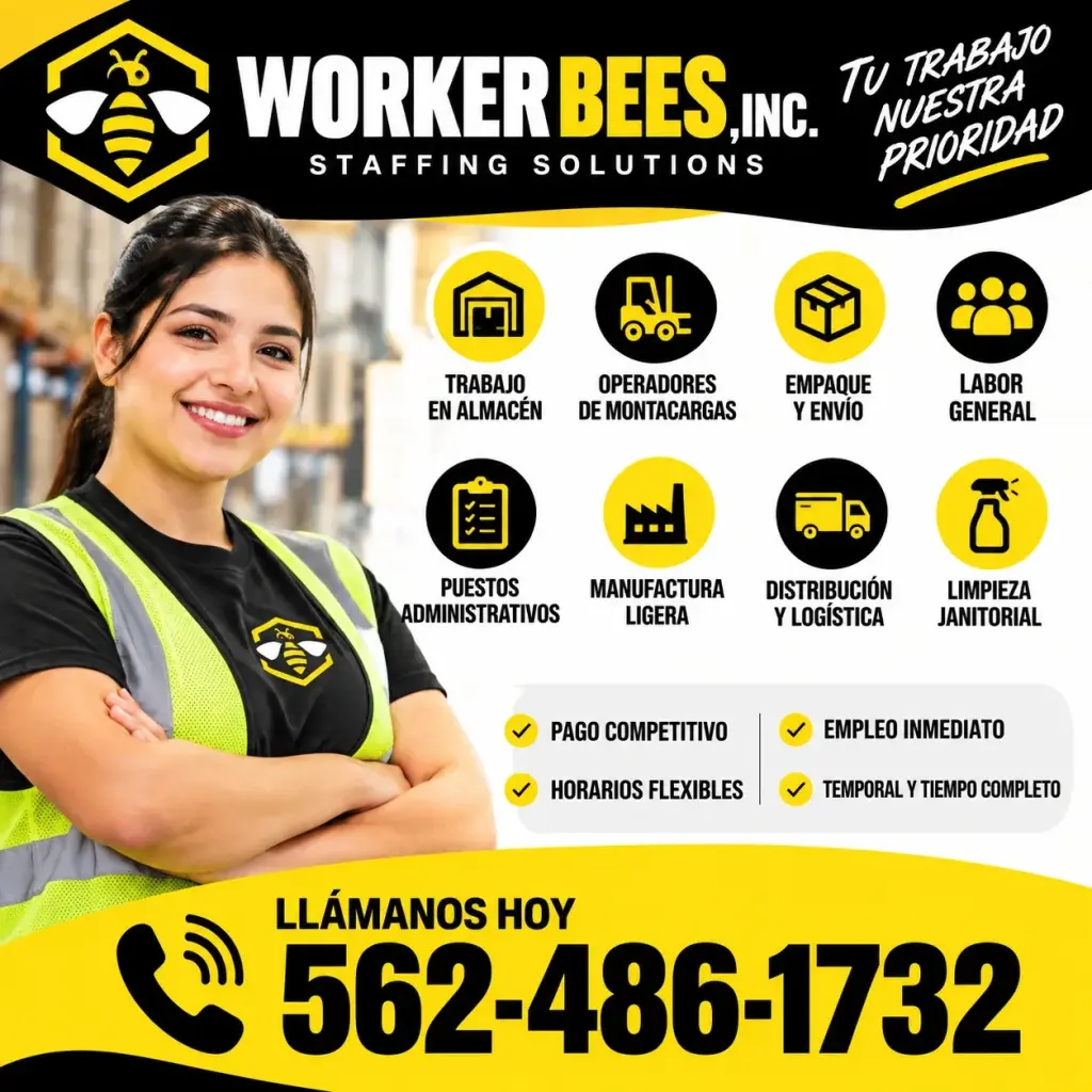 Pocisiones Immediatas de trabajo general de bodeha y montacarga
