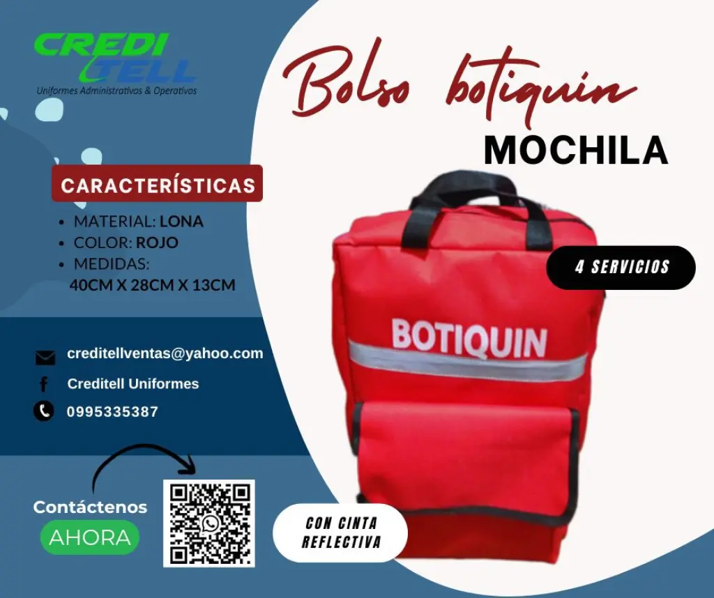 Bolso botiquin mochila de buena calidad