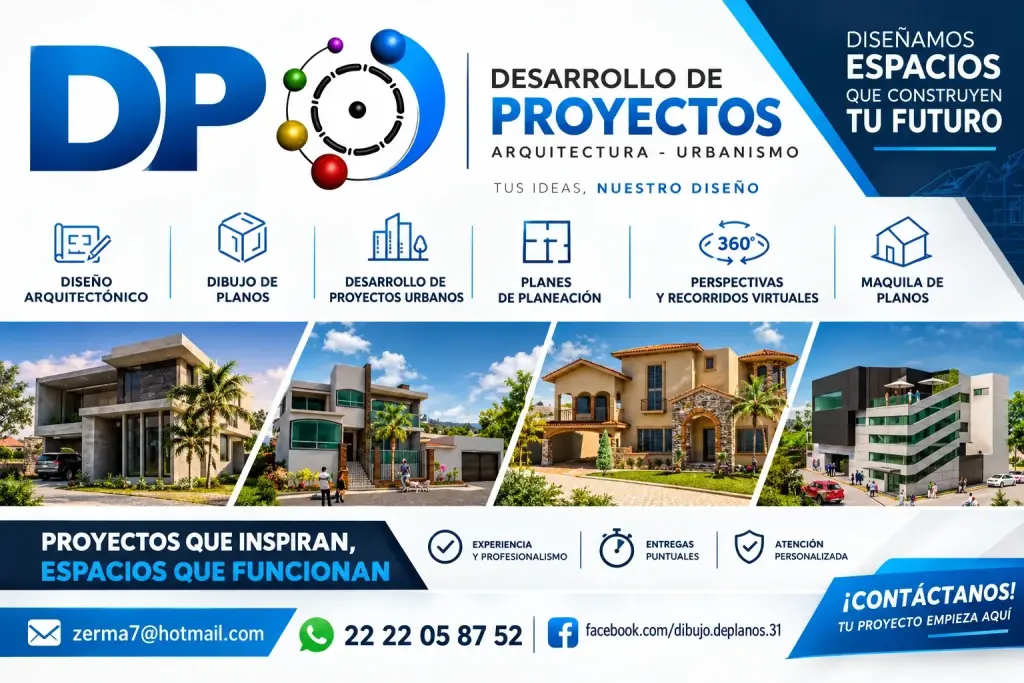 Servicio de dibujo de planos, elaboración de proyectos