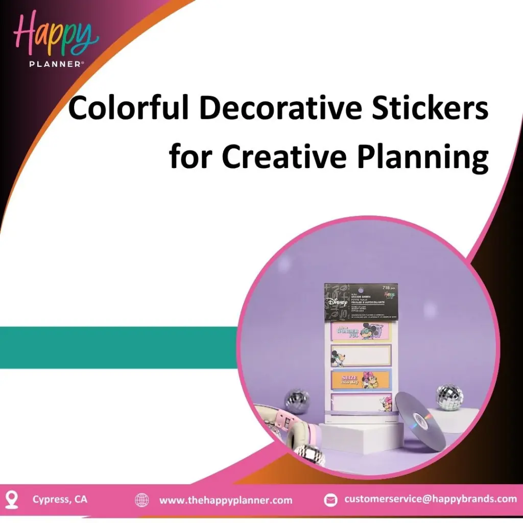Colorful Decorative Stickers for Creative Planning