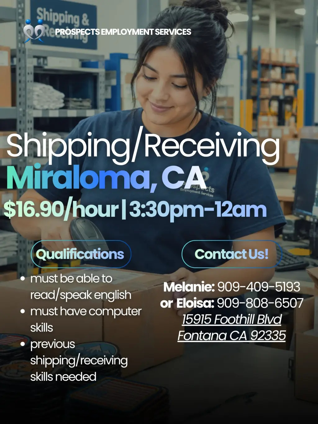 Shipper/Receiver en Miraloma
