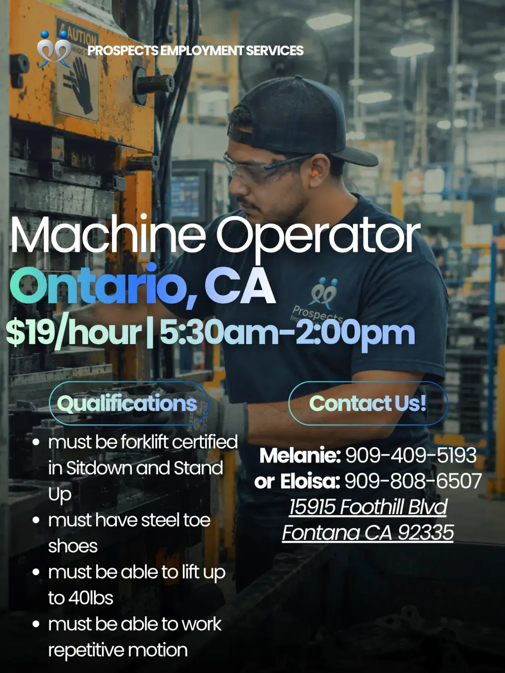 Machine Operator en Ontario