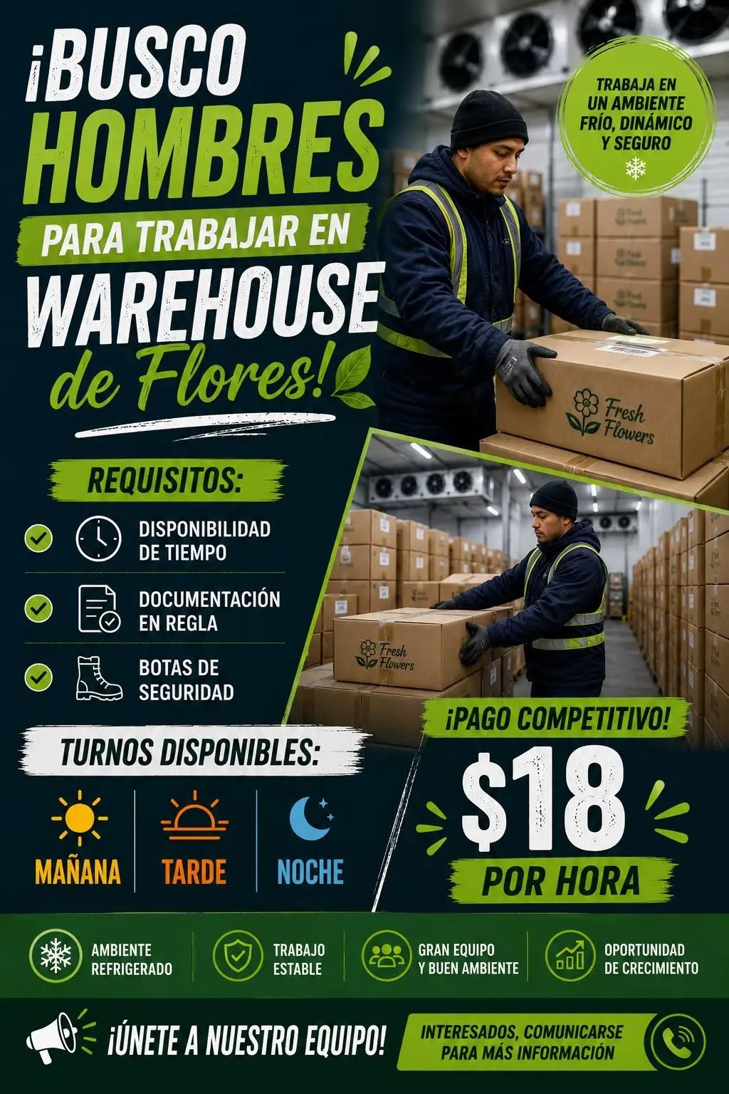 Ahora Contratando: Miembro de Almacén – $18/hora