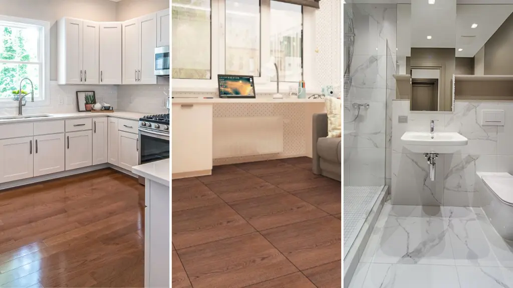 Instalación de cualquier clase de piso (tile) para cocinas o baños