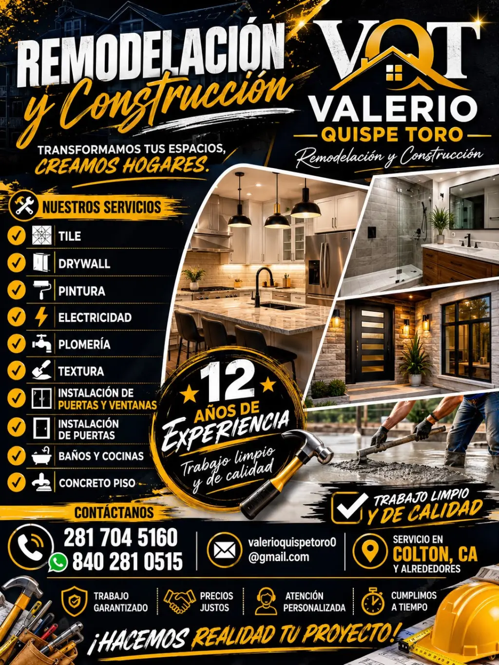 Servicios de Remodelación y Construcción