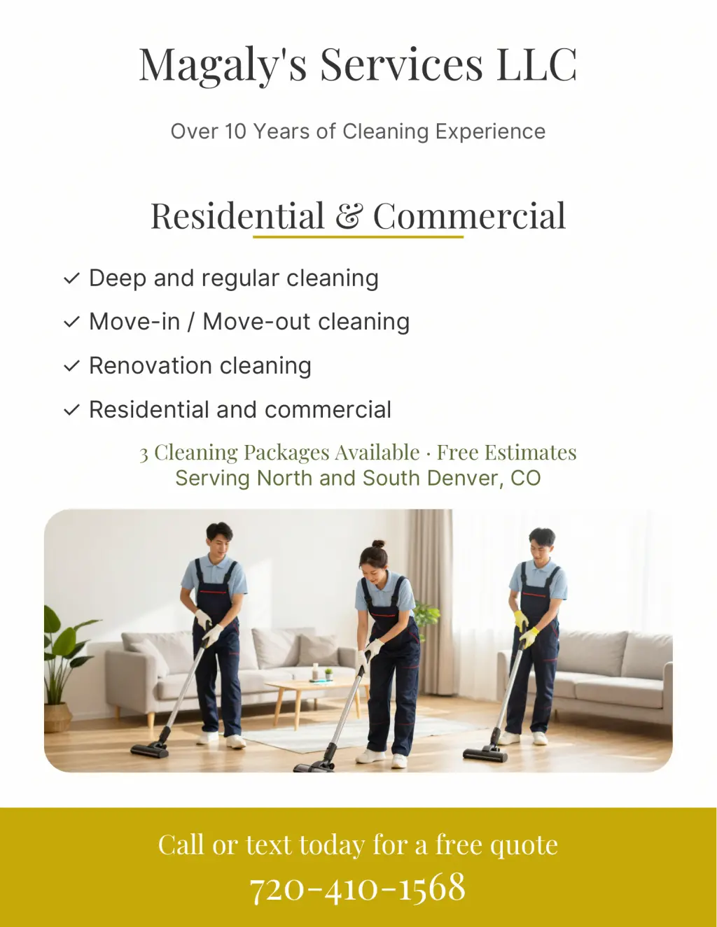 Servicios de Limpieza Profesional - Residencial y Comercial