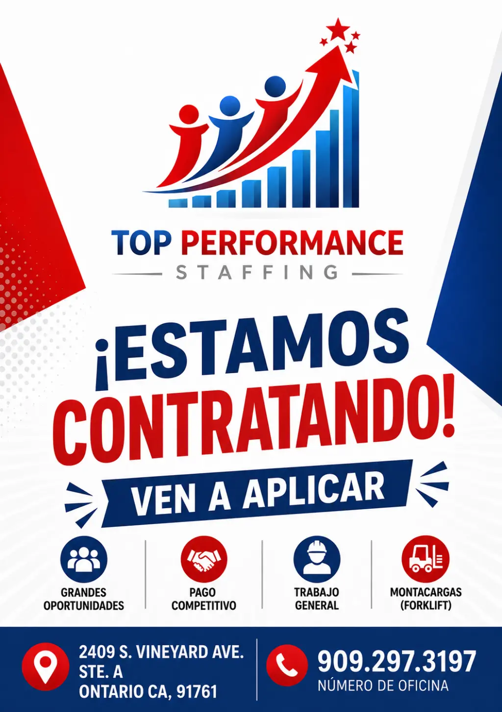 Job Opportunities at Top Performance Staffing