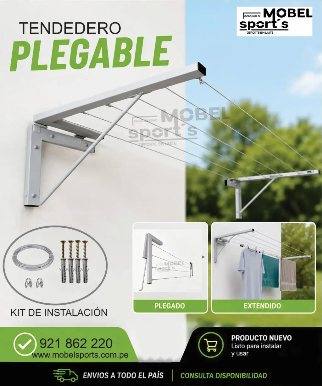 Tendedero Plegable para Ropa / MOBEL SPORTS