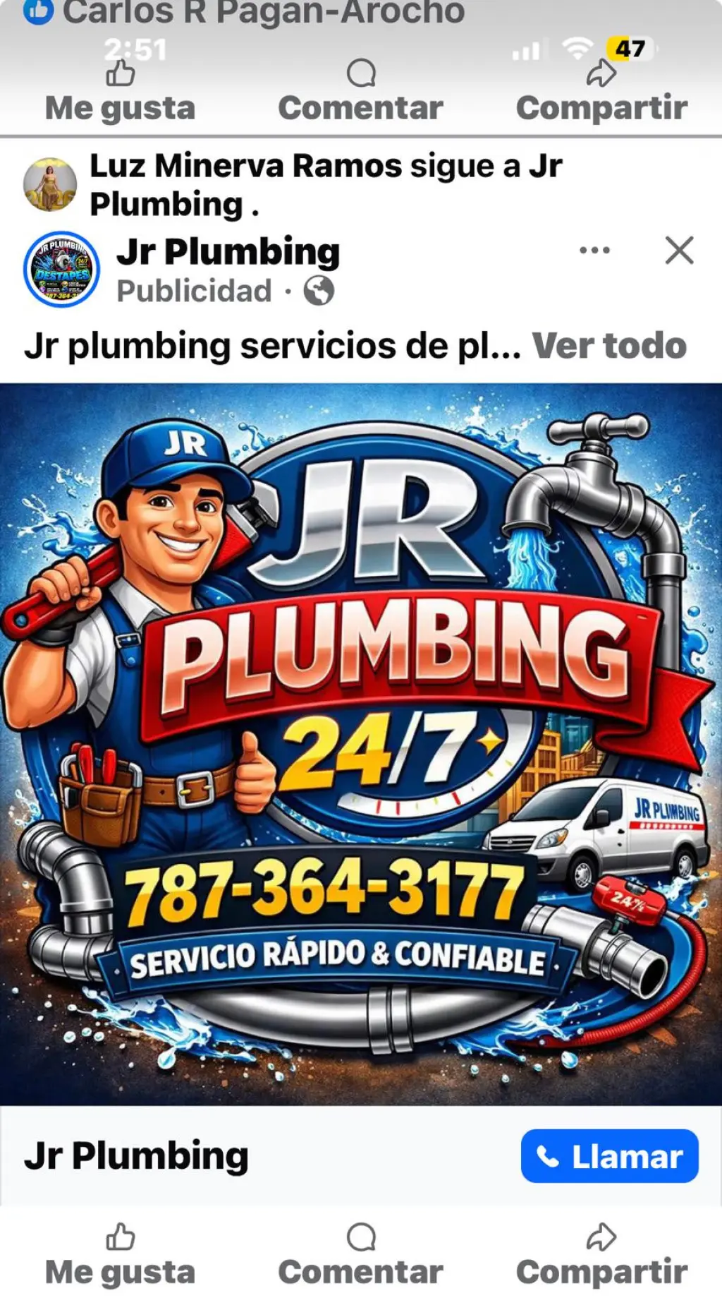 Jr Plomeria y Destapes 24/7