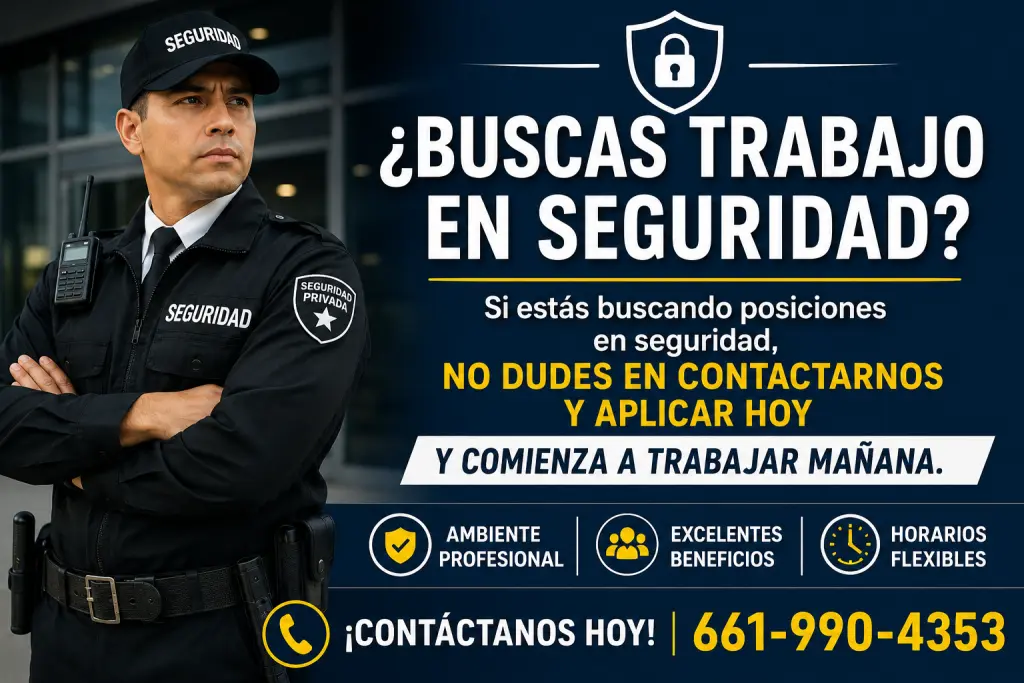 Buscas Empleo de guardia de Seguridad
