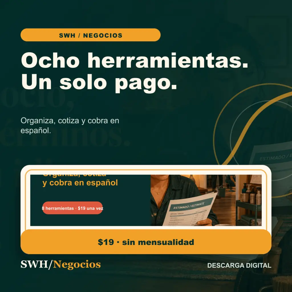 Kit digital en español para organizar un pequeño negocio