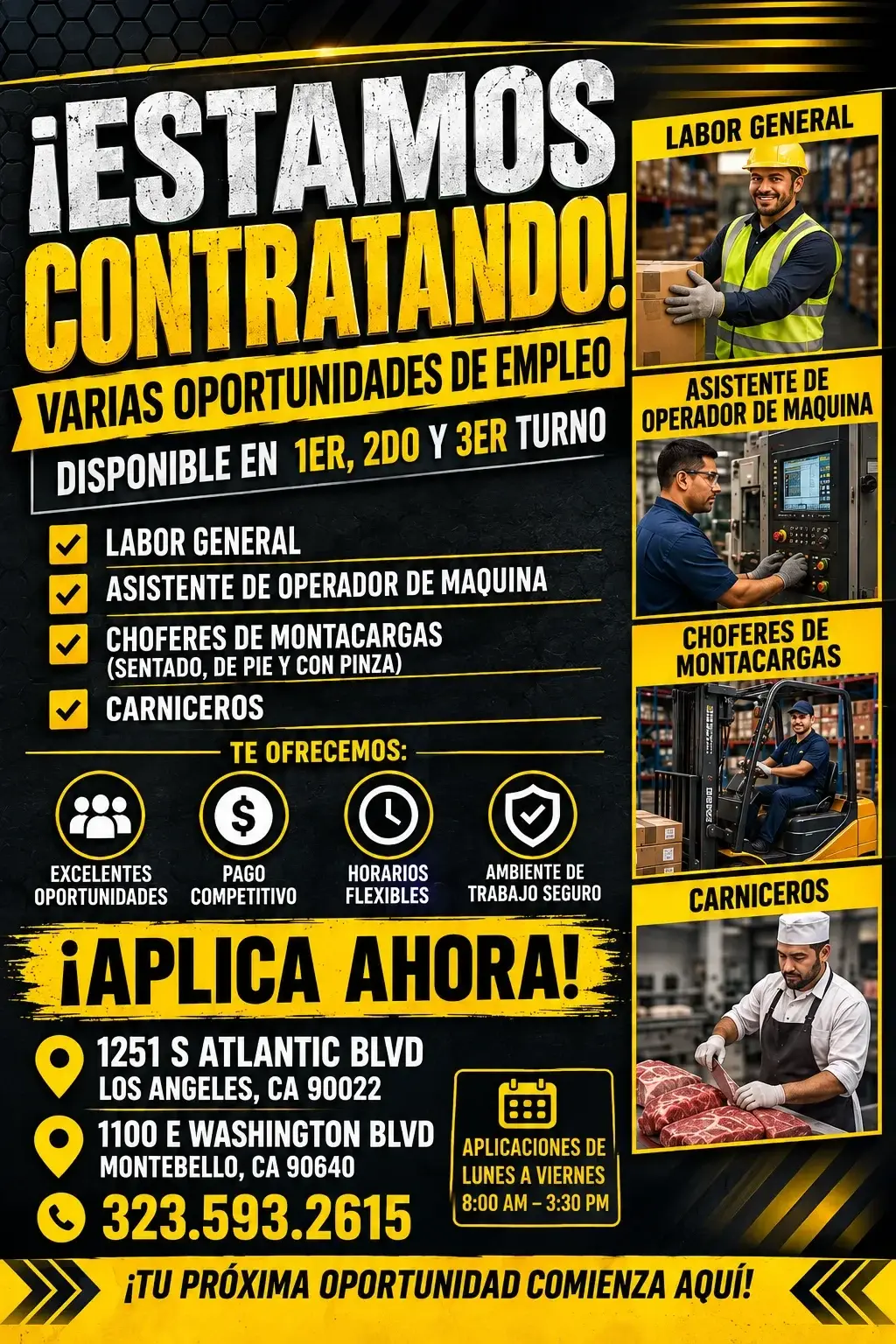¡Oportunidades de Empleo Disponibles - Trabajo General y Más!